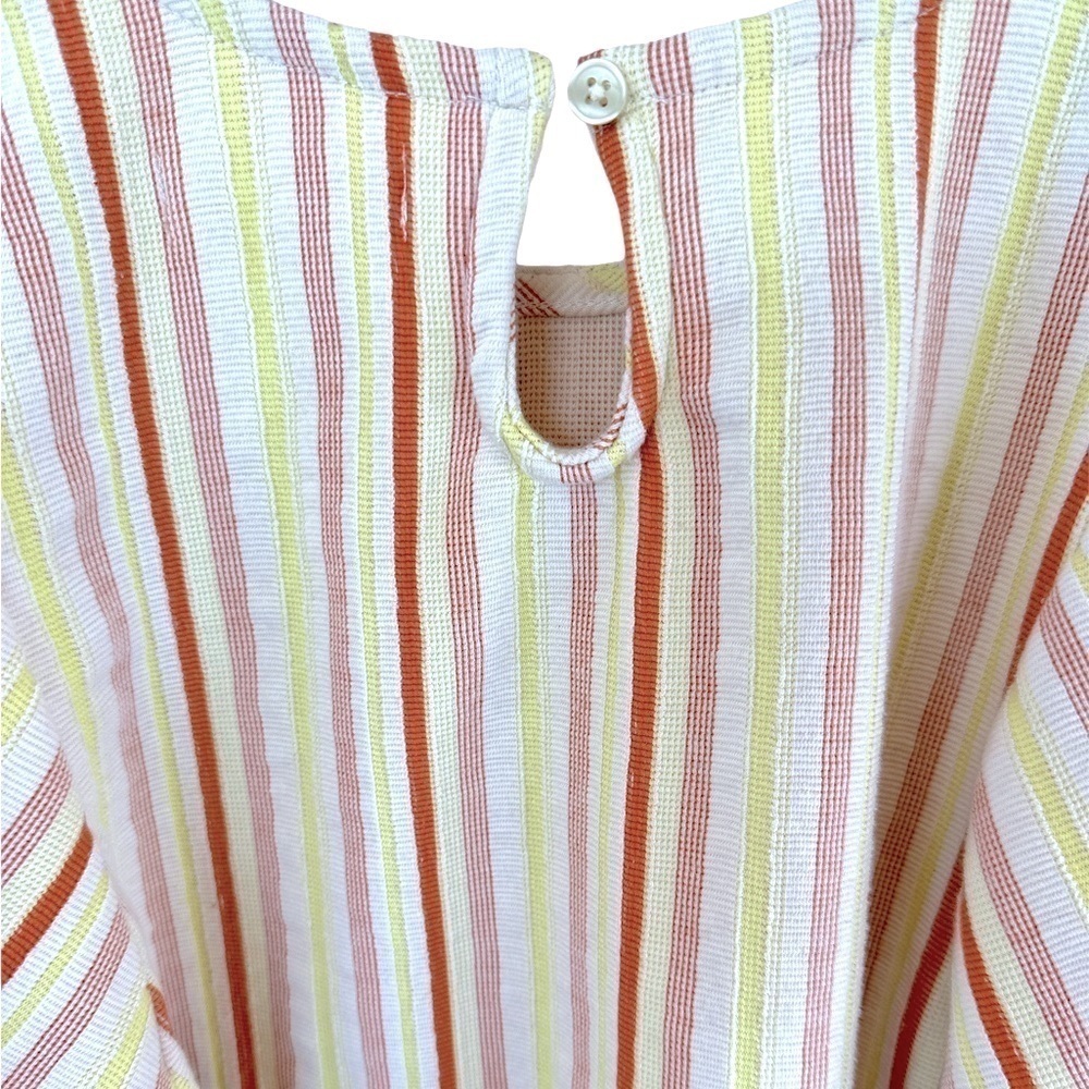 Madewell Textured Stripe Flutter Sleeve Top - image 7